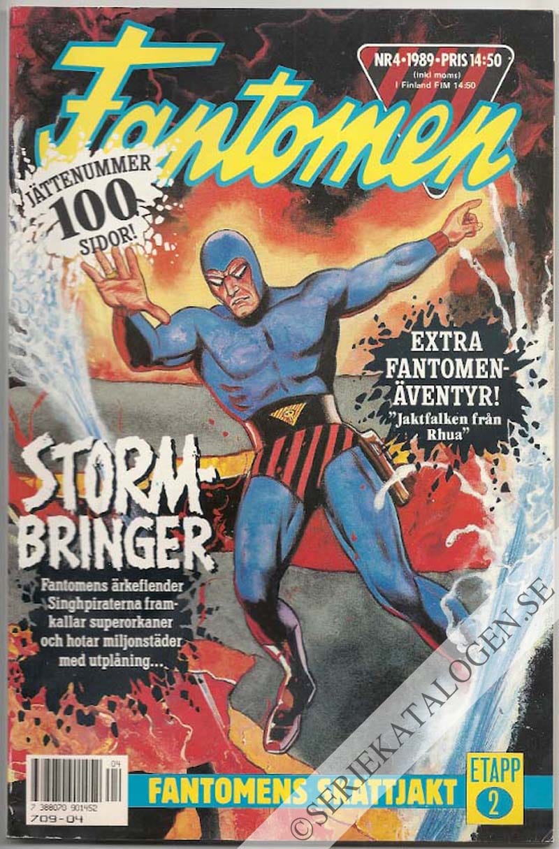 Framsida på Fantomen #4 (1989)