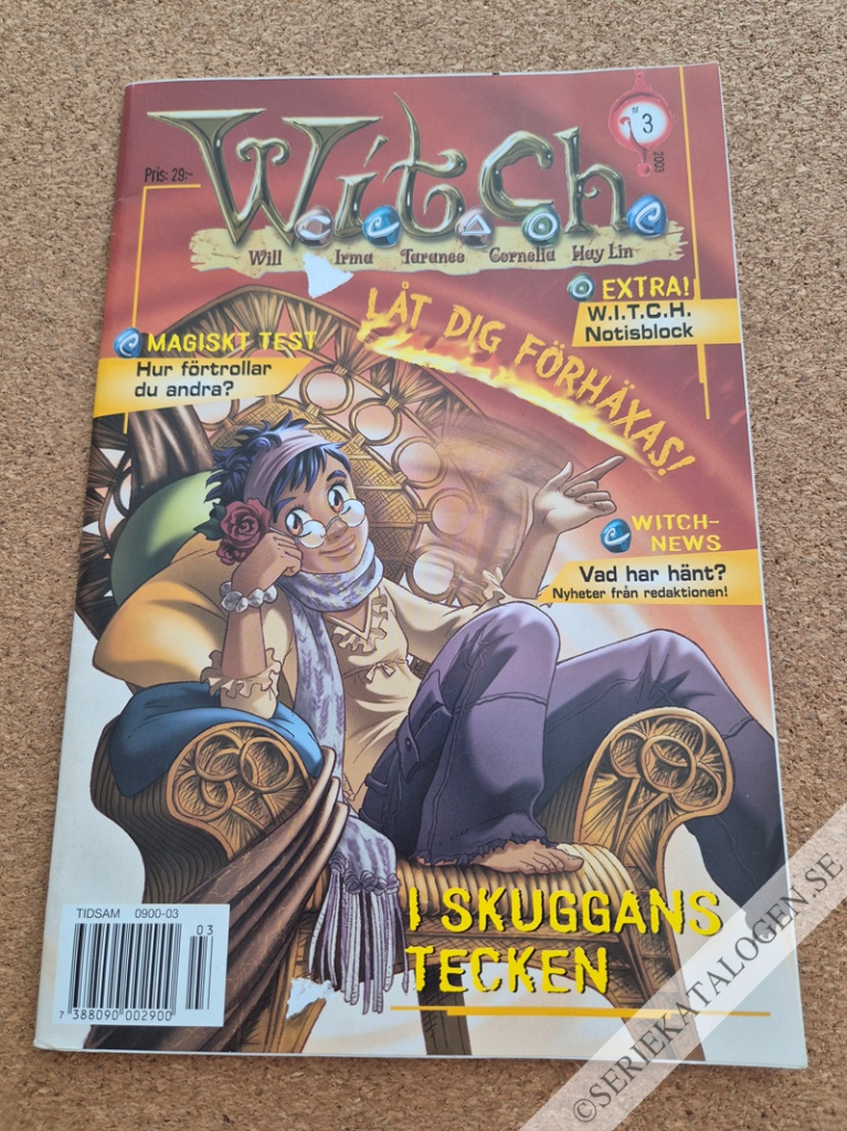 Framsida på W.i.t.c.h. #3 - Skuggornas tecken (2003)