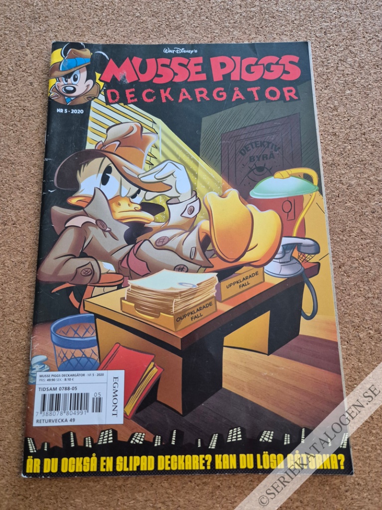 Framsida på Musse Piggs deckargåtor #5 (2020)