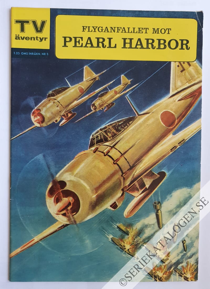 Framsida på TV-äventyr Flyganfallet mot Pearl Harbor (1962)