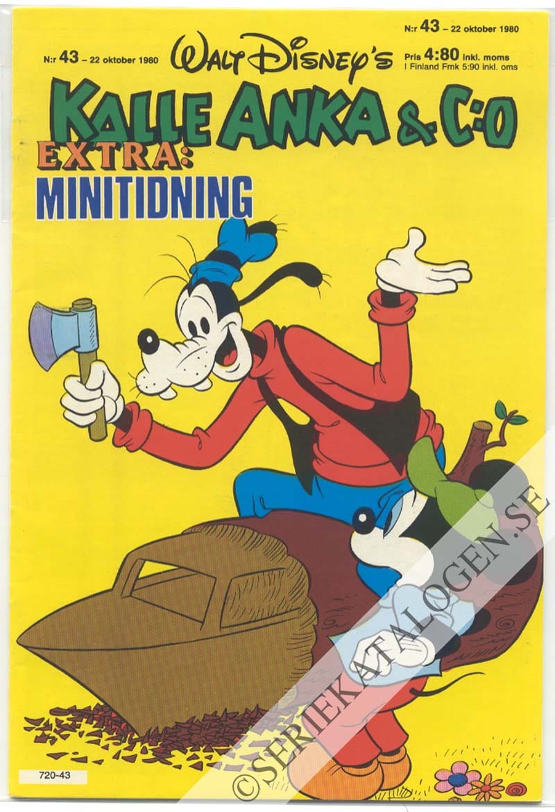Framsida på Kalle Anka & C:o #43 (1980)