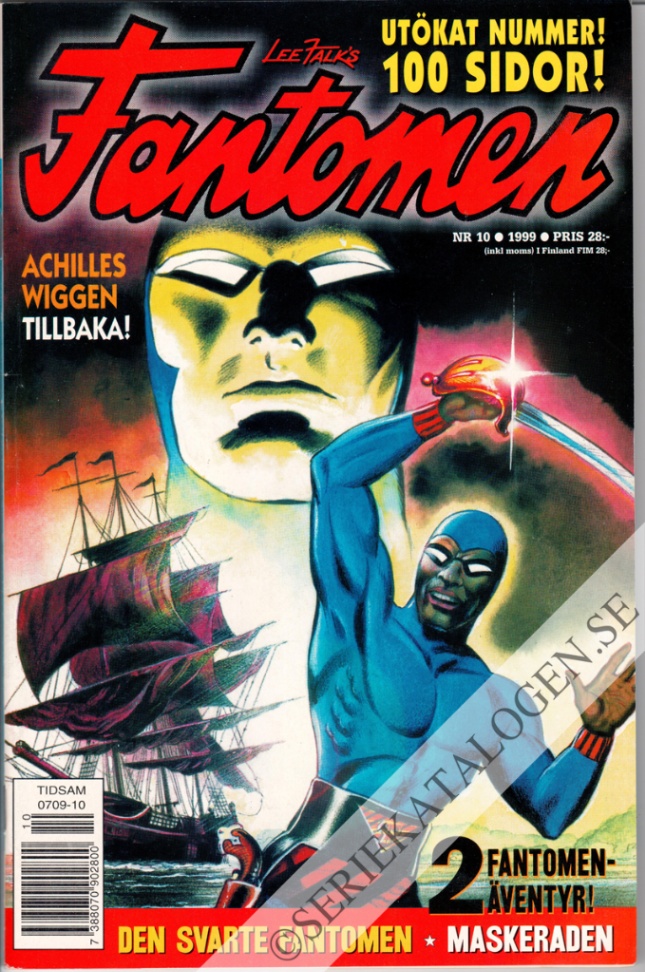 Framsida på Fantomen #10 (1999)