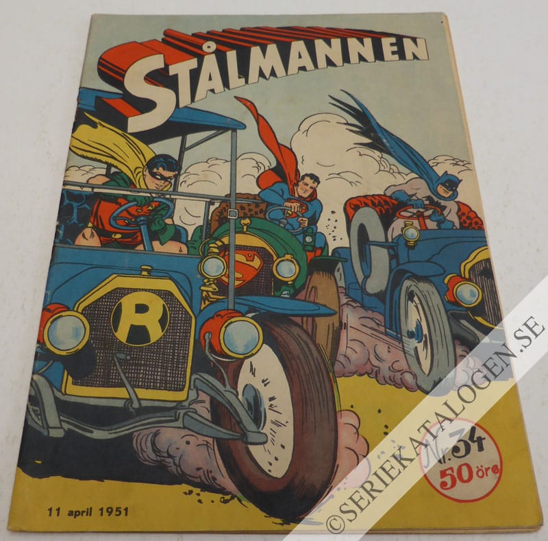 Framsida på Stålmannen #34 (1951)