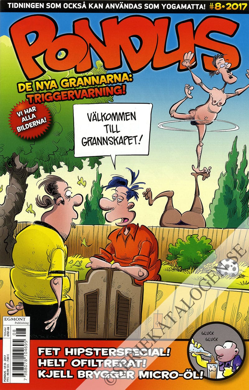 Framsida på Pondus #8 (2017)