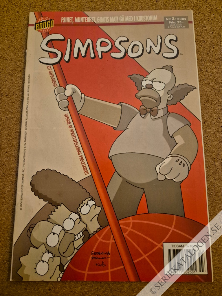 Framsida på Simpsons #3 (2004)