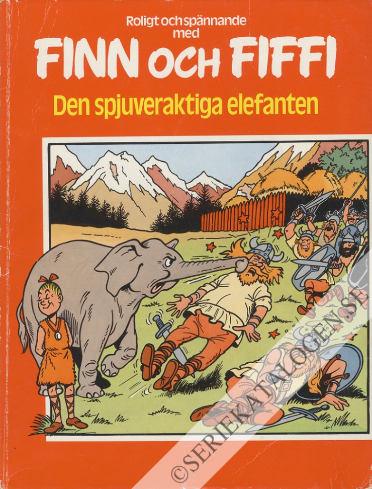 Framsida på Finn och Fiffi #63 - Den spjuveraktiga elefanten (1979)