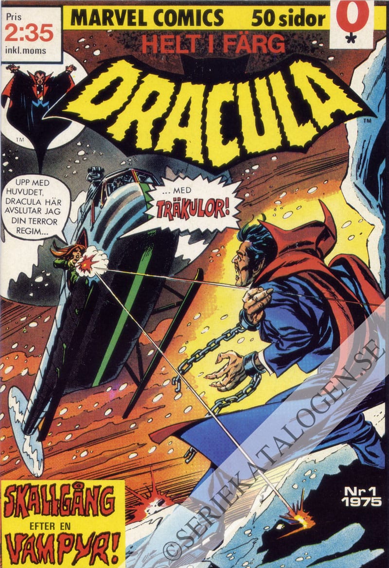Framsida på Dracula #1 (1975)