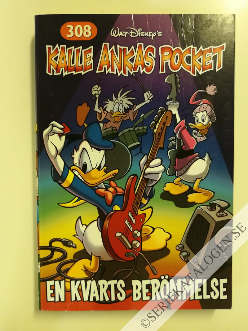 Framsida på Kalle Ankas pocket #308 - En kvarts berömmelse (2005)