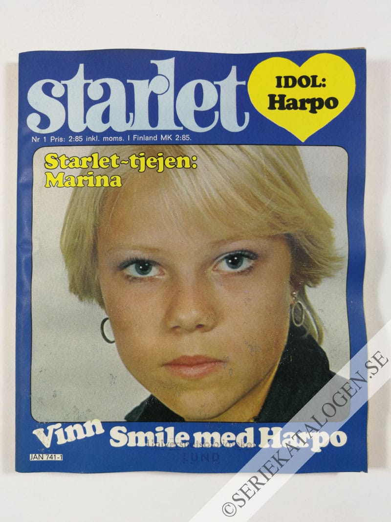 Framsida på Starlet #1 (1977)