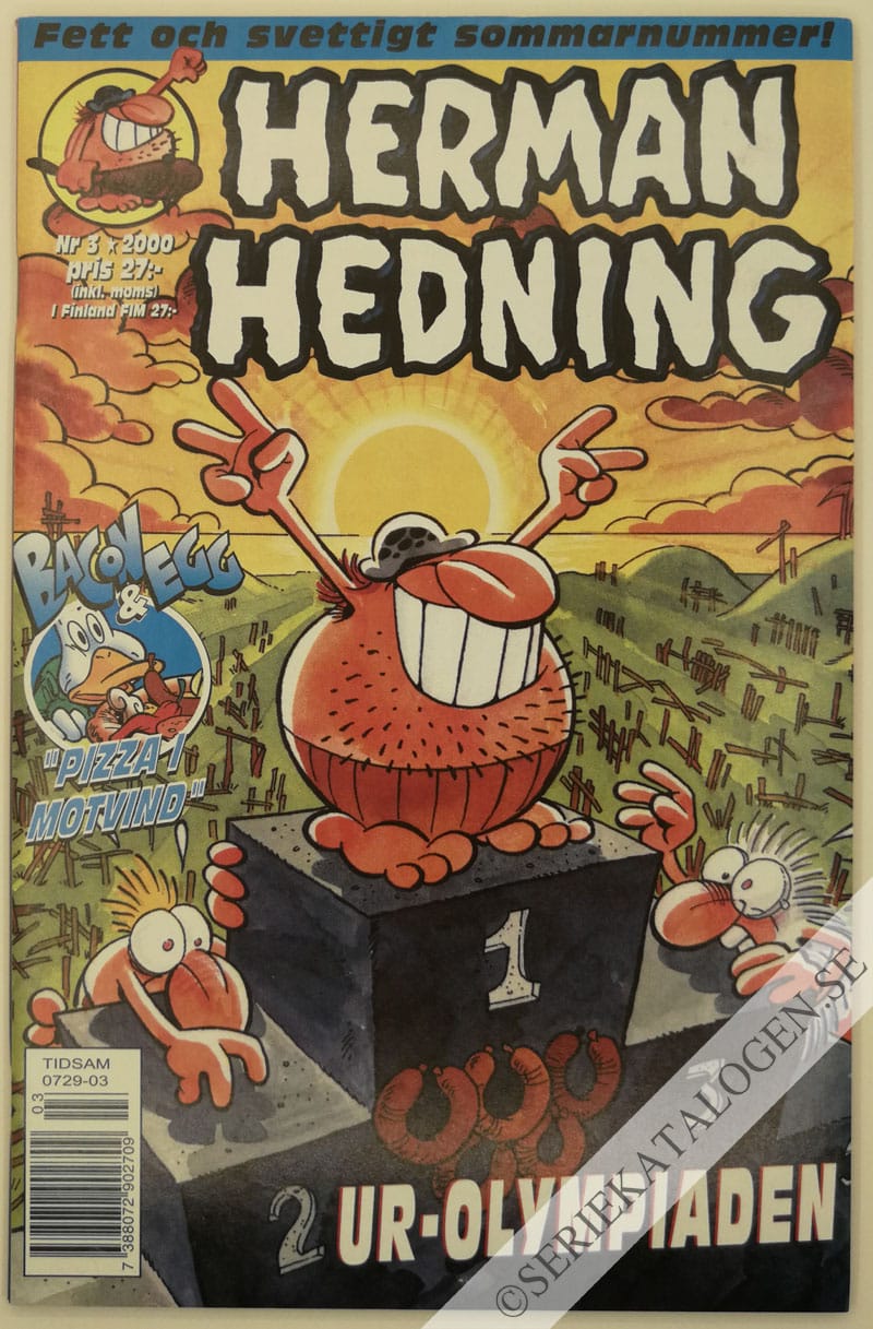 Framsida på Herman Hedning #3 (2000)