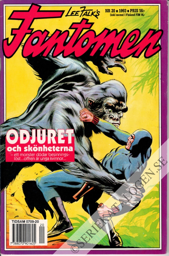 Framsida på Fantomen #20 (1993)