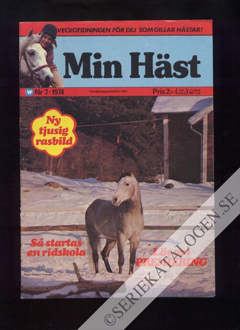 Framsida på Min häst #7 (1974)