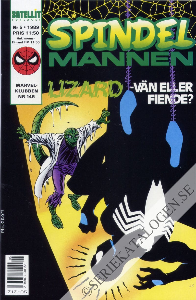 Framsida på Spindelmannen #5 (1989)