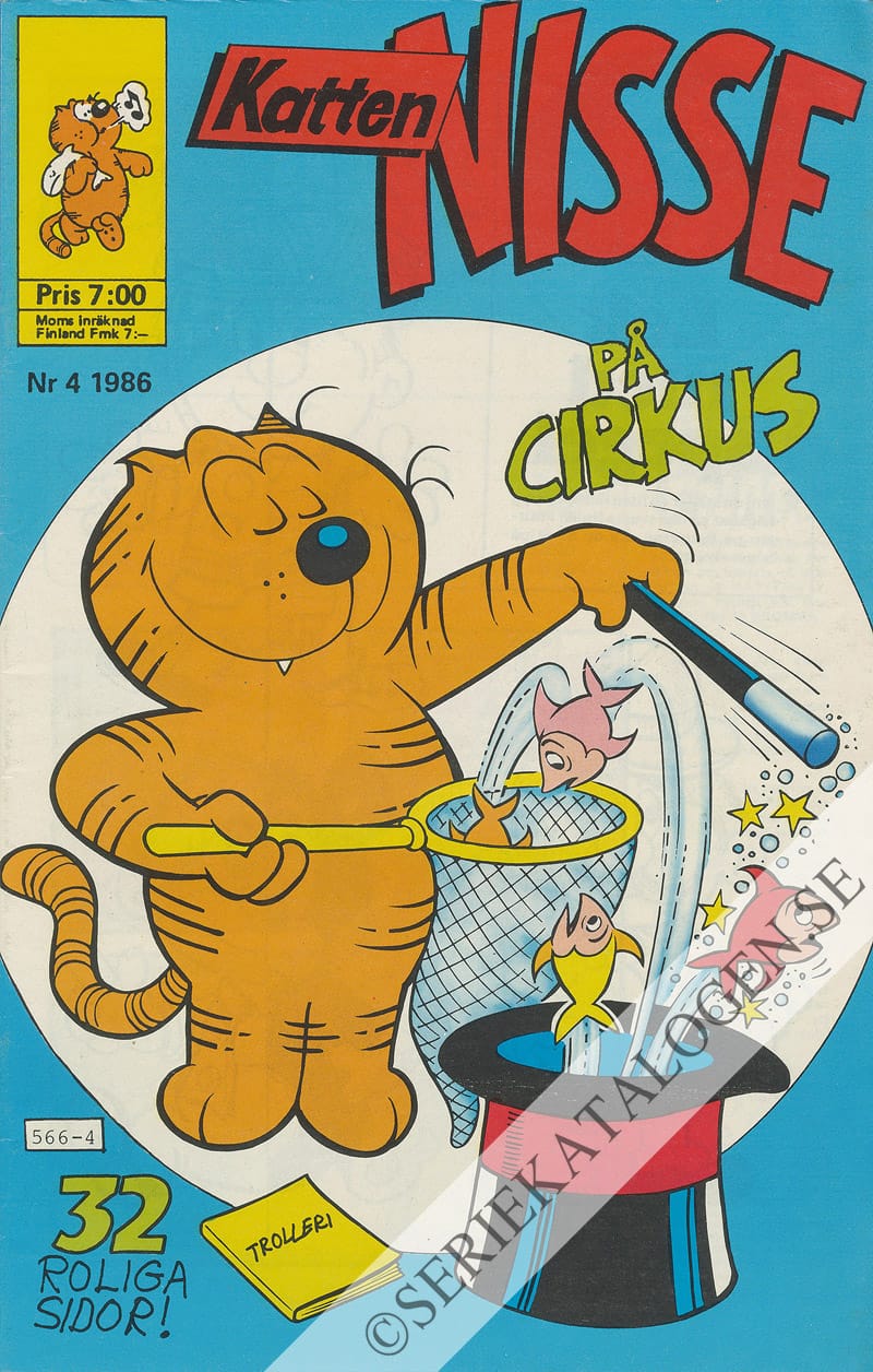 Framsida på Katten Nisse #4 (1986)