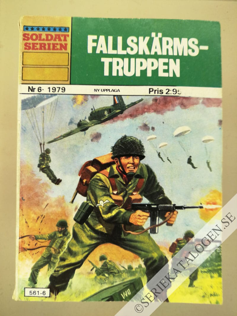 Framsida på Soldatserien #6 - Fallskärmstruppen (1979)