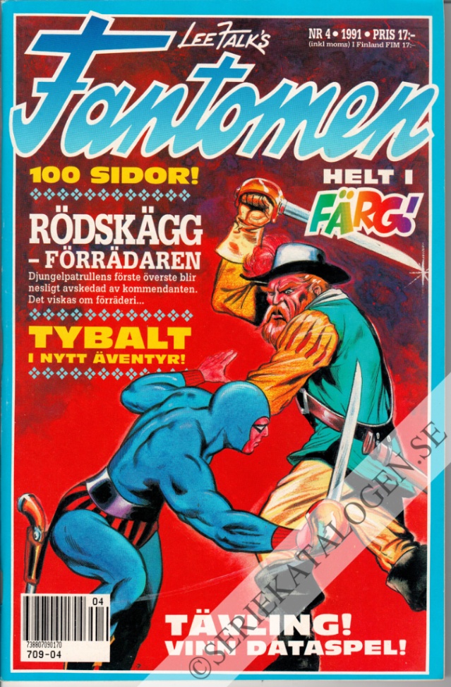 Framsida på Fantomen #4 (1991)