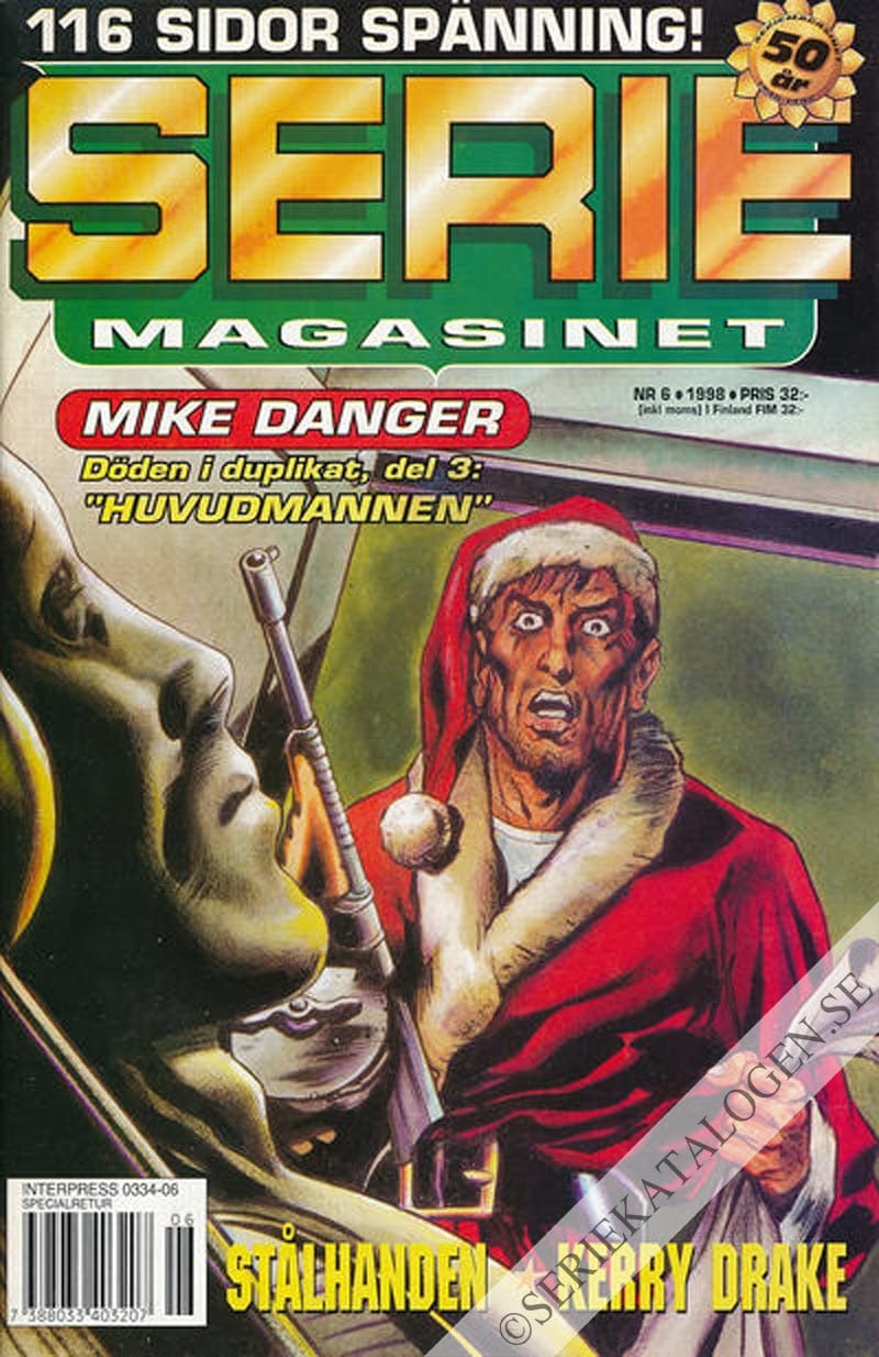 Framsida på Seriemagasinet #6 (1998)