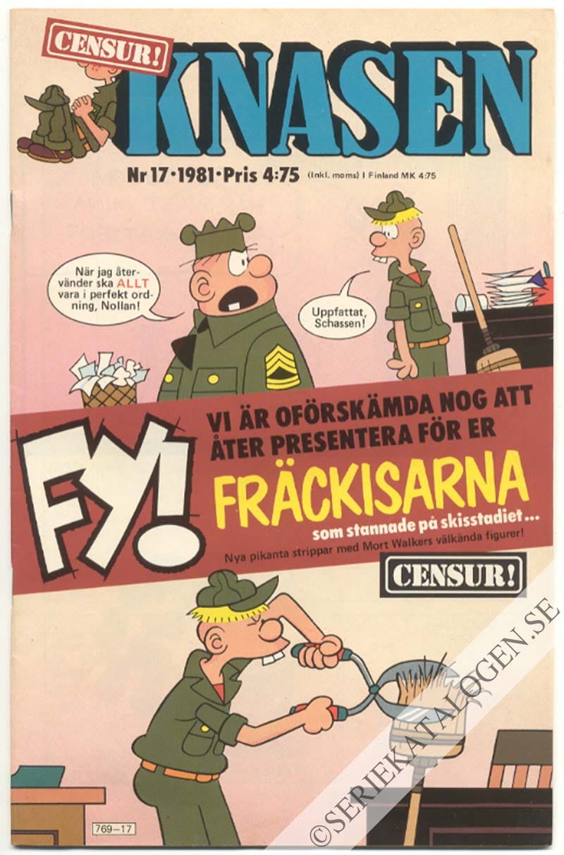 Framsida på Knasen #17 (1981)