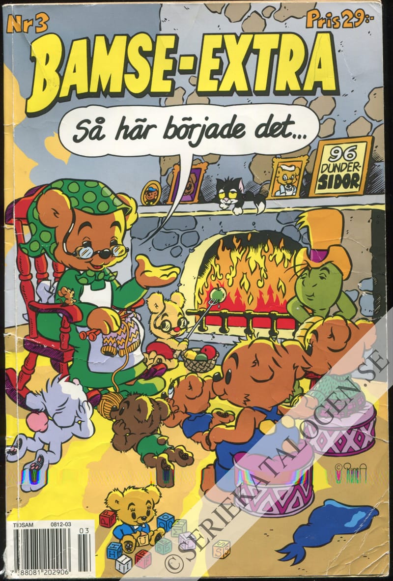 Framsida på Bamse-extra Så här började det ... (1994)