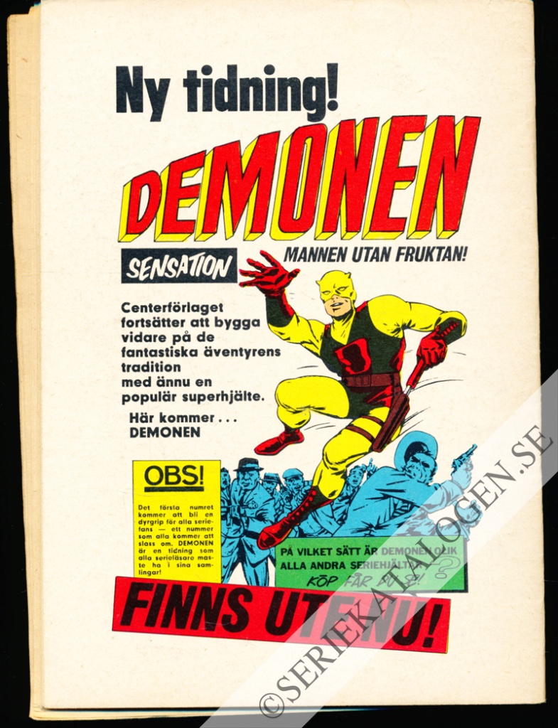 Baksida på Eld över öknen (1966)