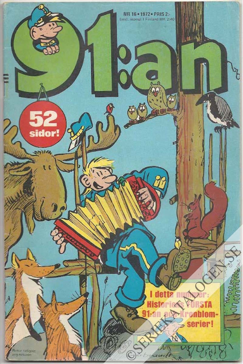 Framsida på 91:an #16 (1972)