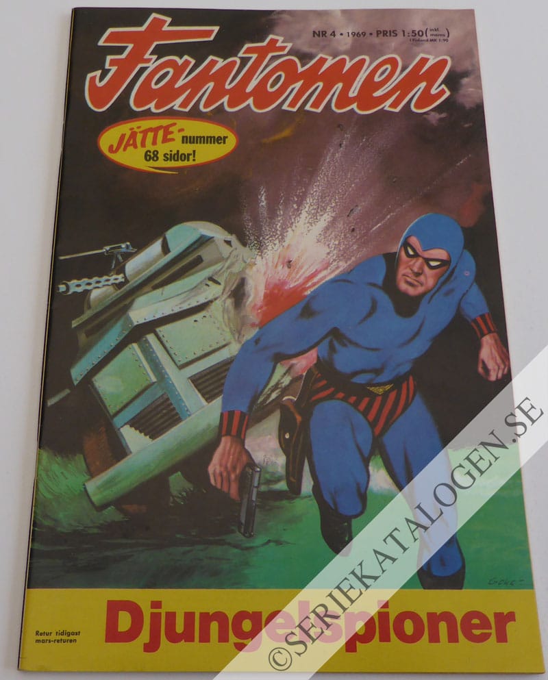 Framsida på Fantomen #4 (1969)