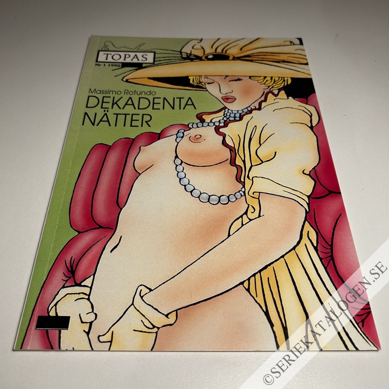 Framsida på Topas Dekadenta nätter (1990)
