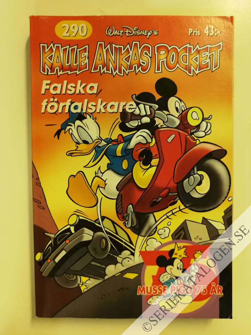 Framsida på Kalle Ankas pocket #290 - Falska förfalskare (2003)