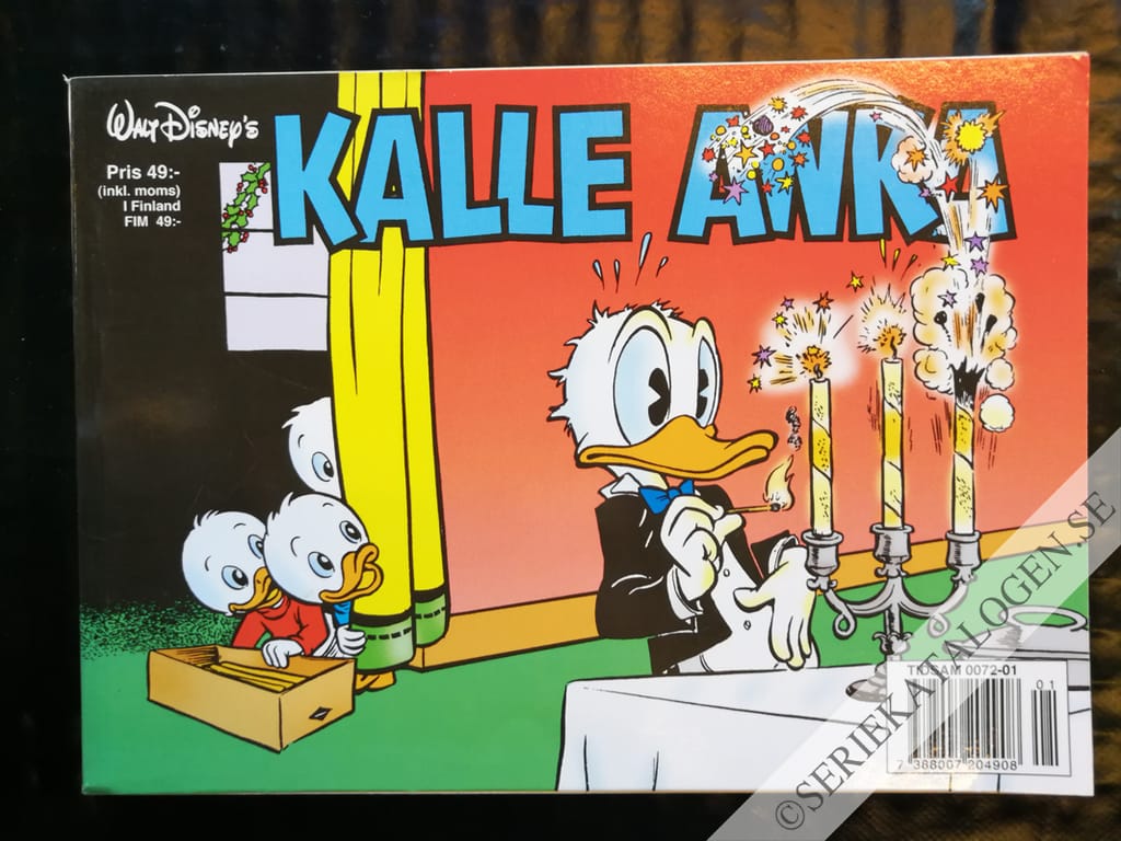 Framsida på Kalle Ankas julbok (1998)