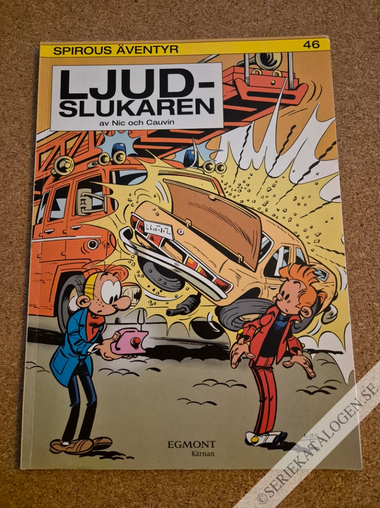 Framsida på Spirous äventyr Ljudslukaren (2005)