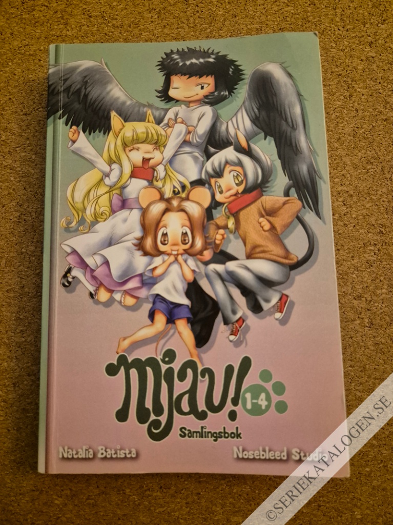 Framsida på Mjau! 1-4 samlingsbok # (2020)