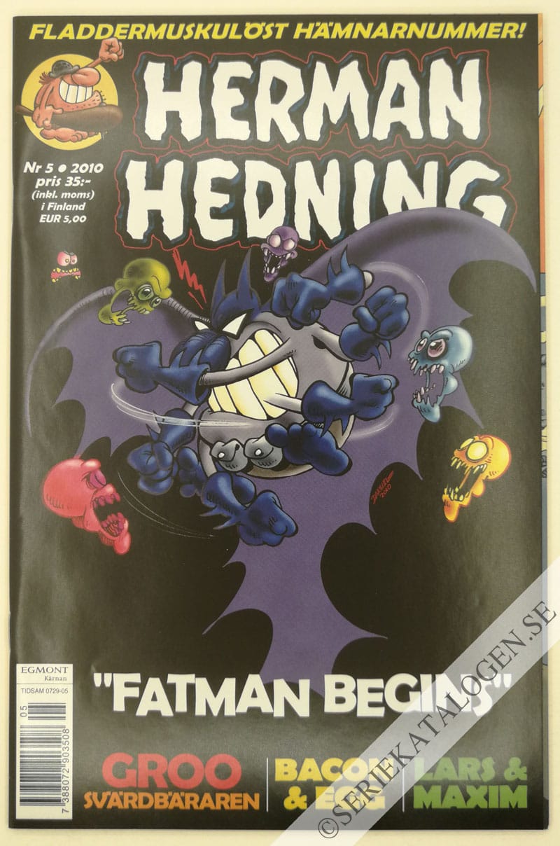 Framsida på Herman Hedning #5 (2010)