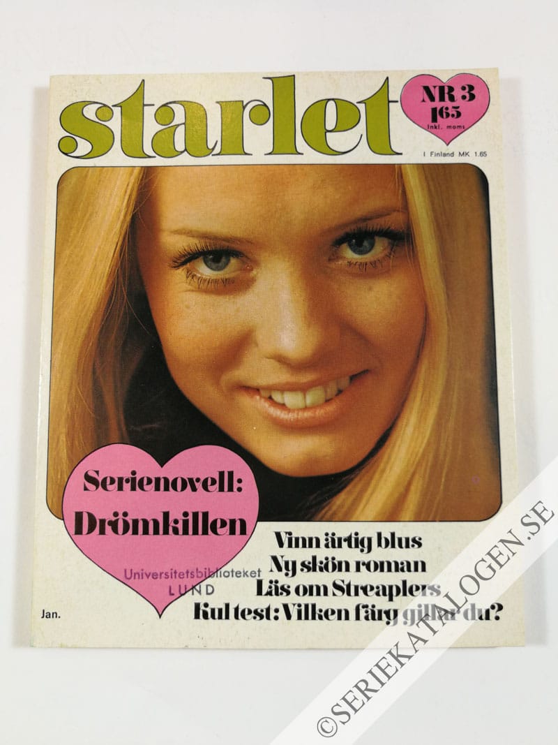 Framsida på Starlet #3 (1972)