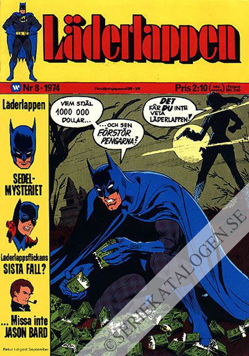 Framsida på Läderlappen och Robin #8 (1974)
