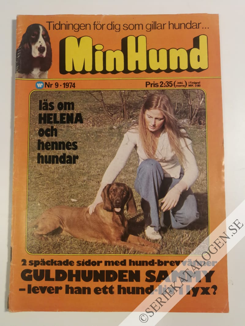 Framsida på Min hund #9 (1974)