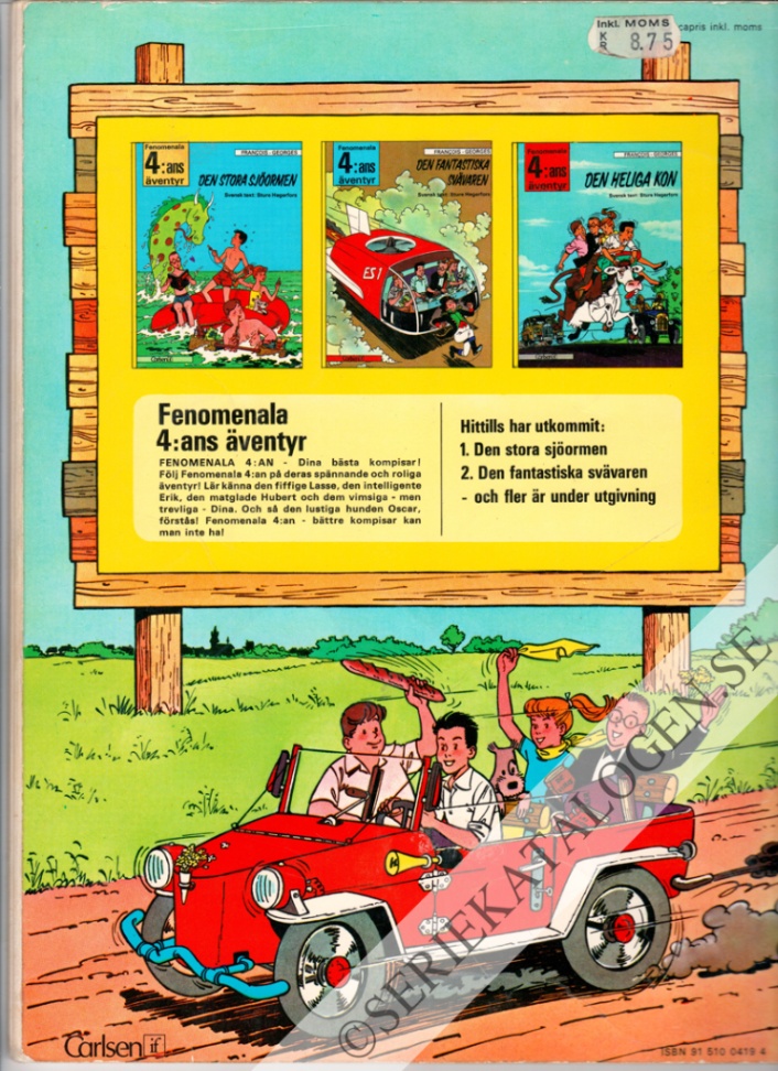 Baksida på Den fantastiska svävaren (1973)