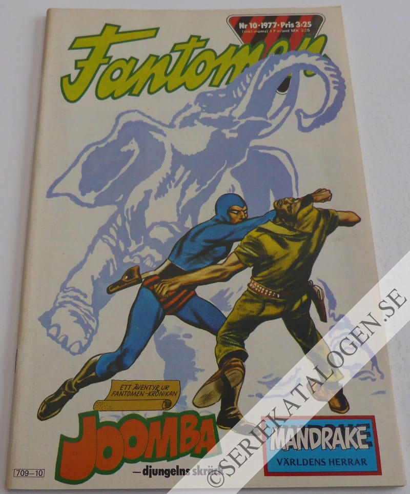 Framsida på Fantomen #10 (1977)