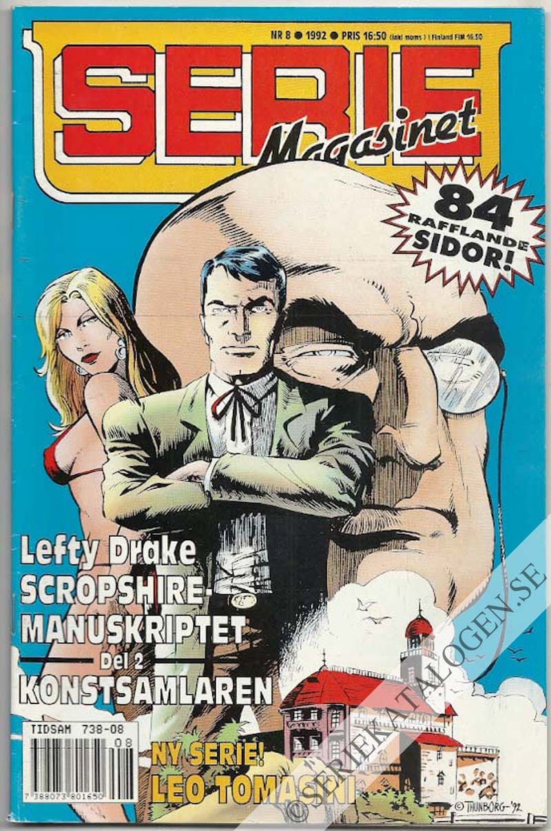 Framsida på Seriemagasinet #8 (1992)