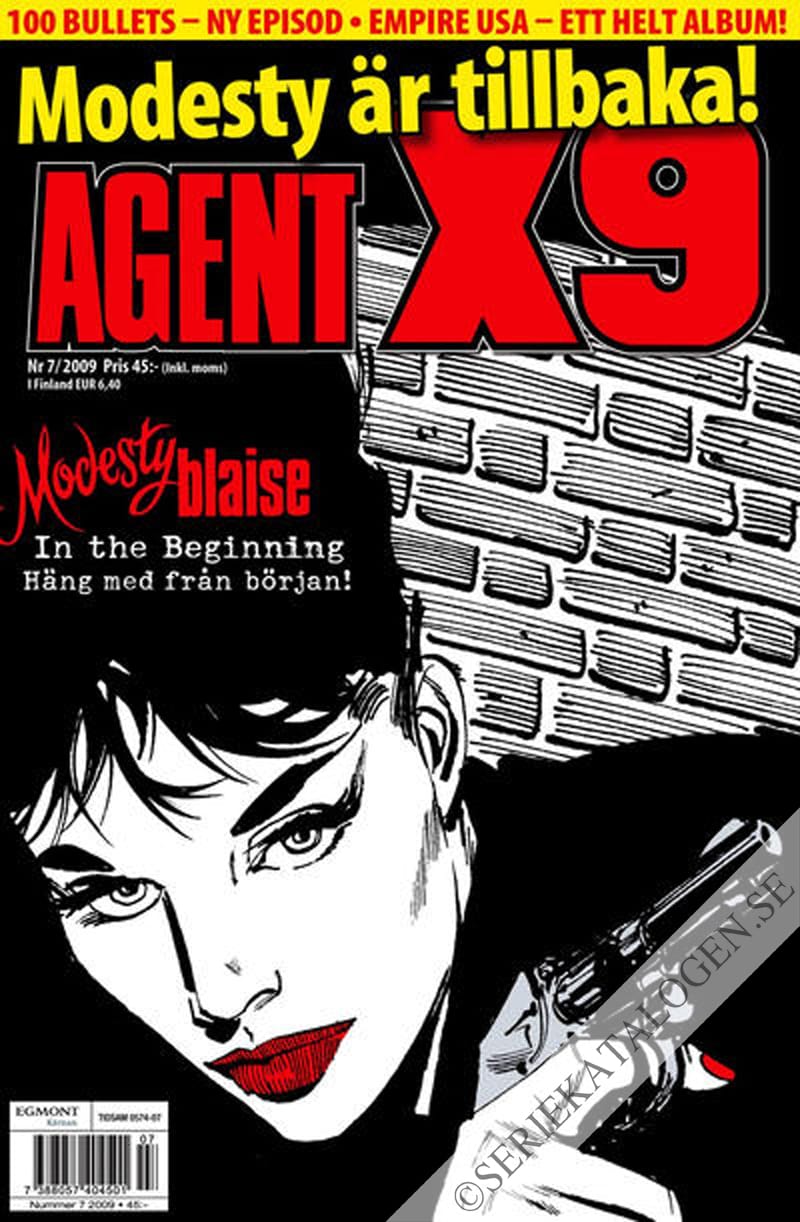 Framsida på Agent X9 #7 (2009)