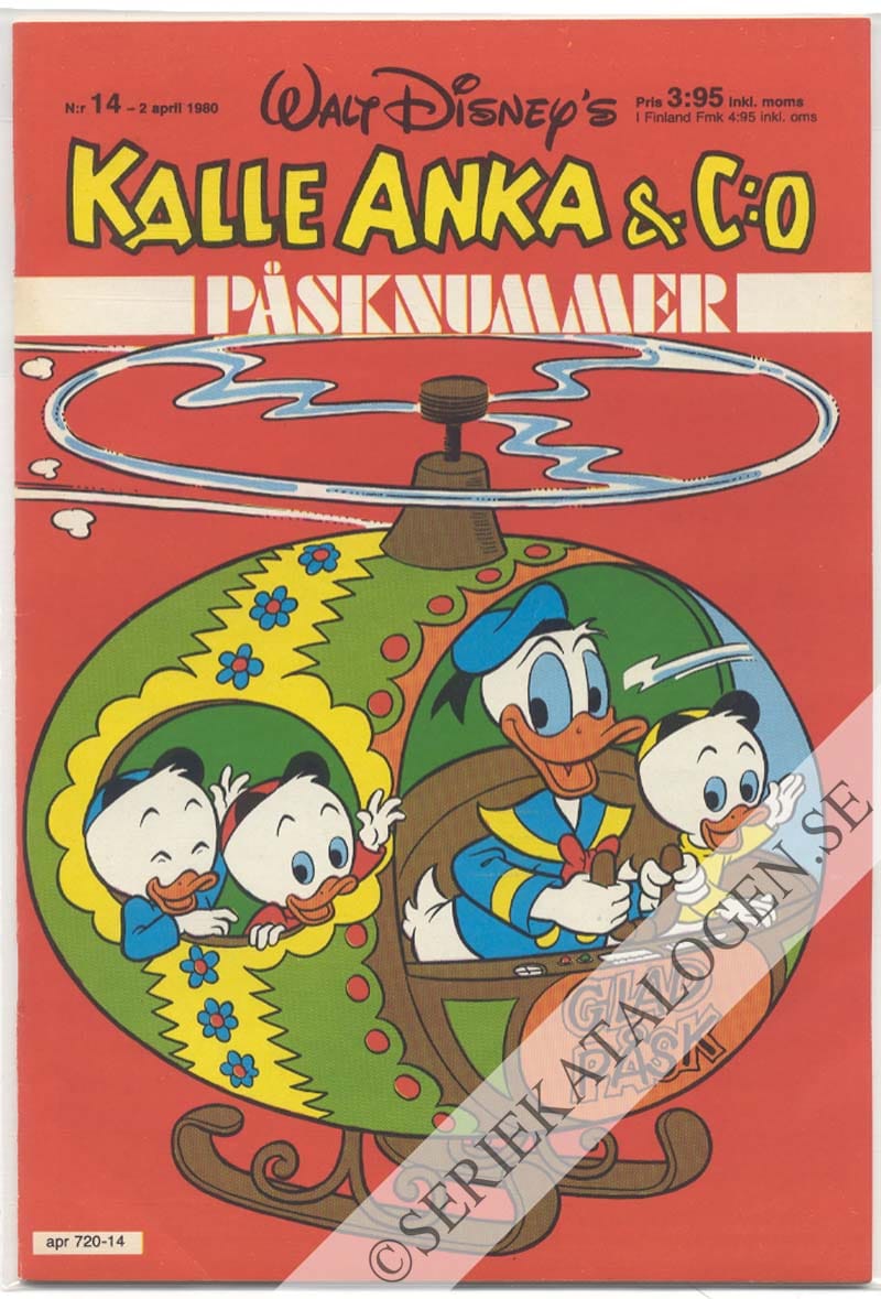 Framsida på Kalle Anka & C:o #14 (1980)
