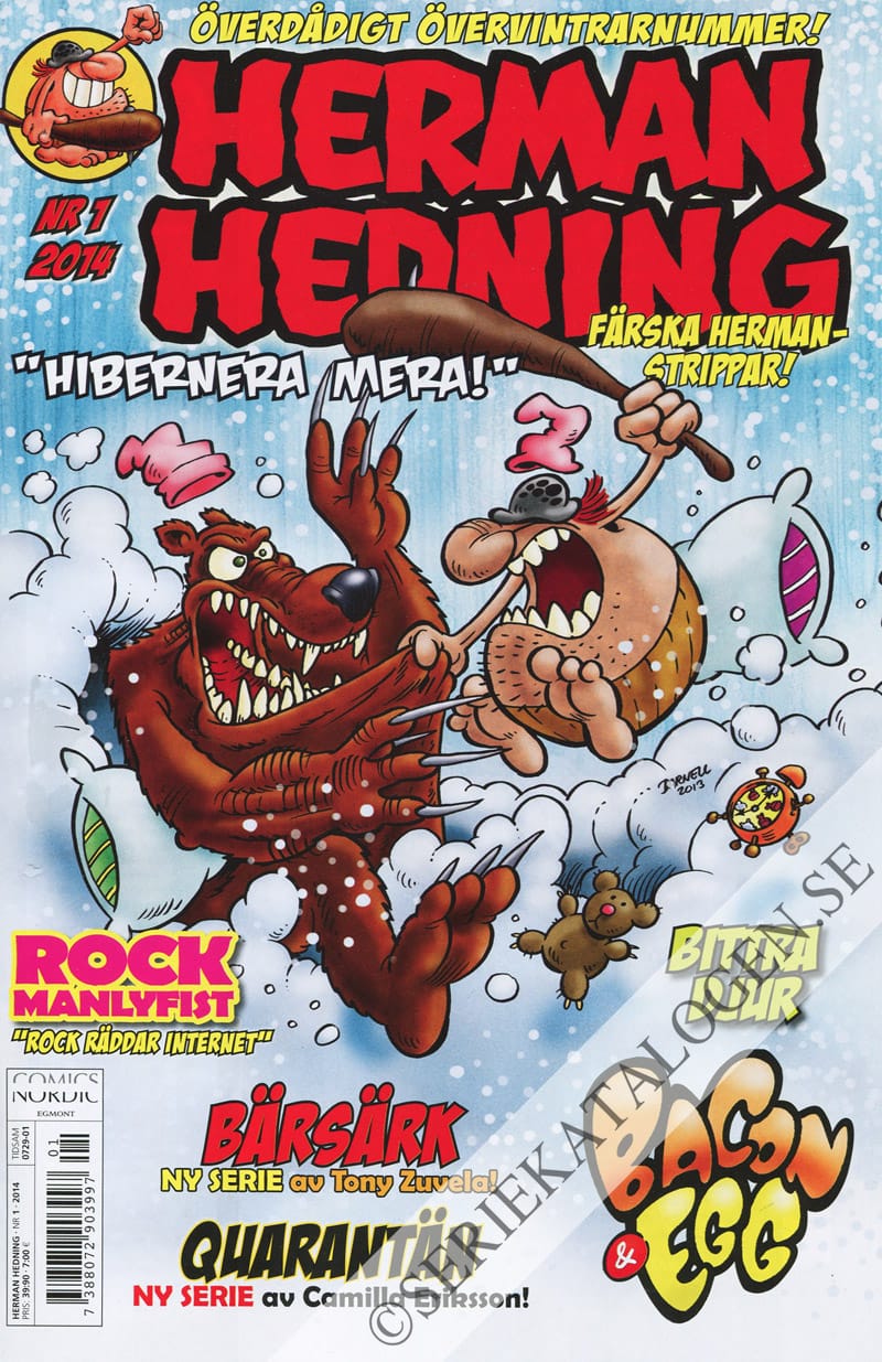 Framsida på Herman Hedning #1 (2014)