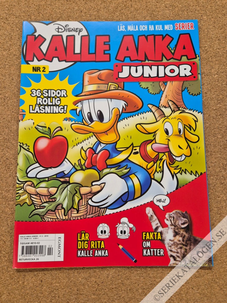 Framsida på Kalle Anka junior #2 (2019)
