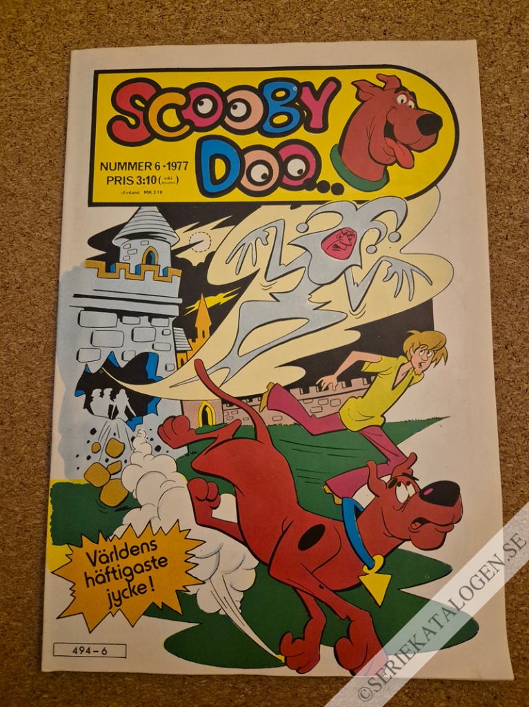 Framsida på Scooby Doo #6 (1977)