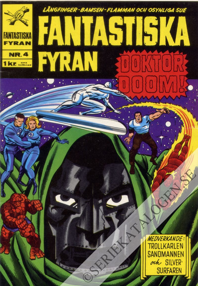 Framsida på Fantastiska Fyran #4 (1967)