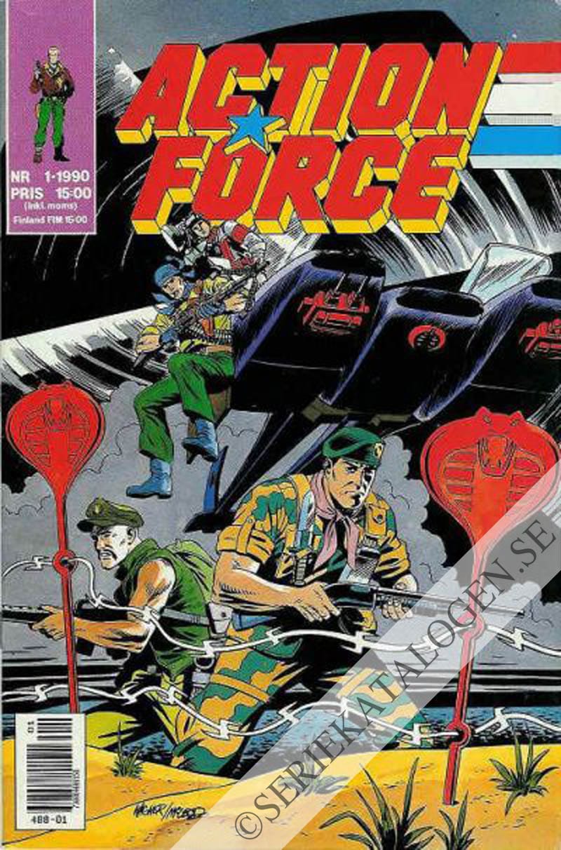 Framsida på Action force #1 (1990)