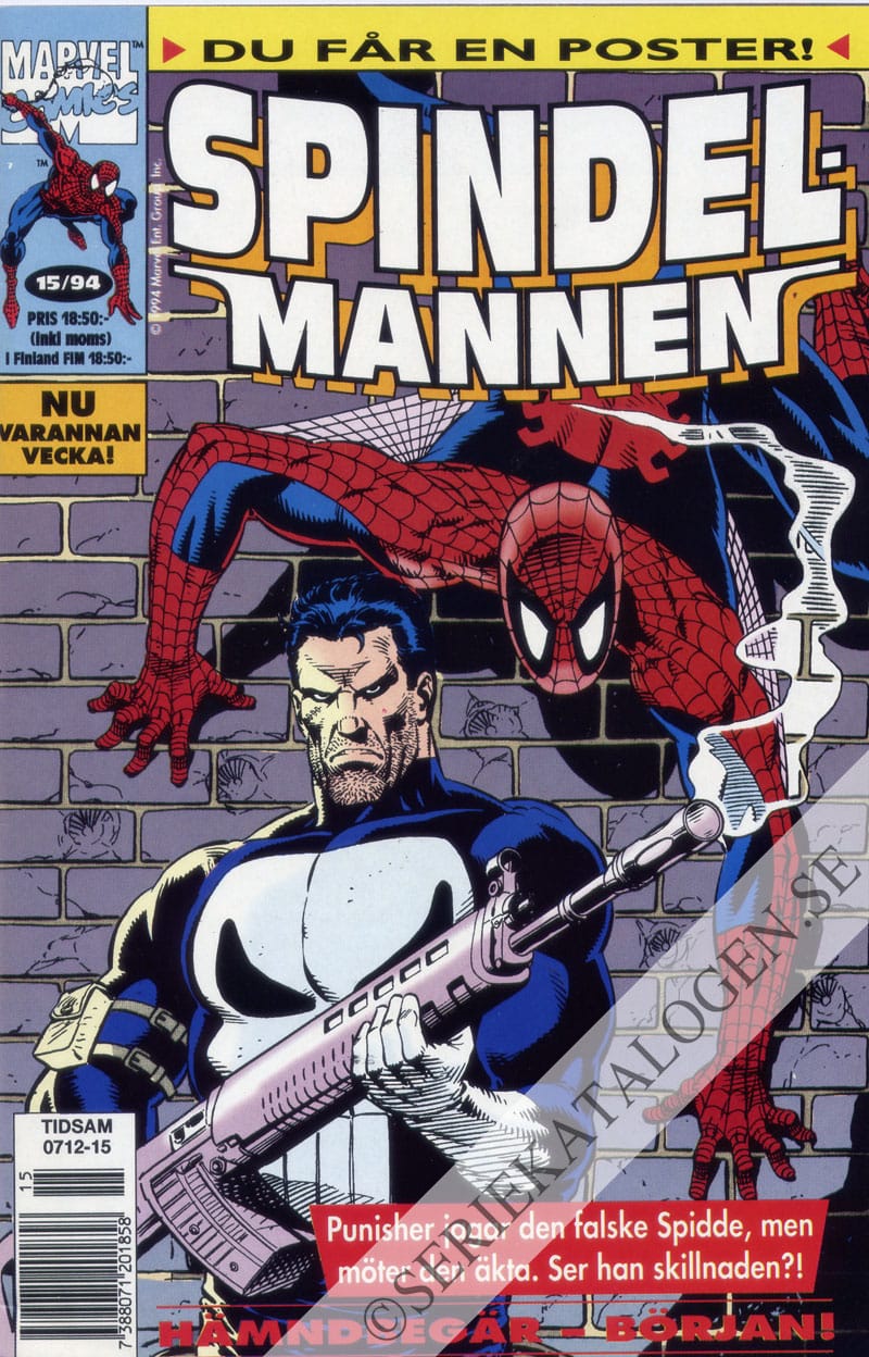 Framsida på Spindelmannen #15 (1994)