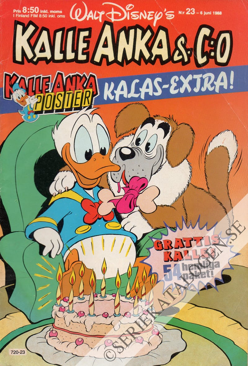 Framsida på Kalle Anka & C:o #23 (1988)