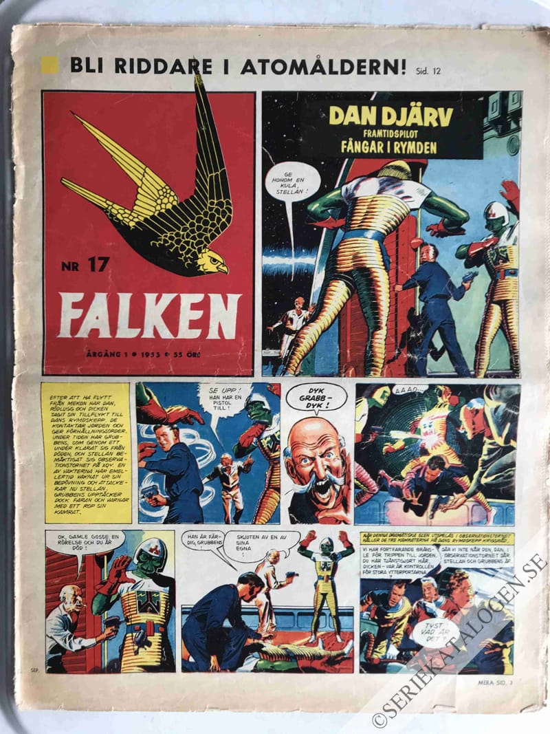 Framsida på Falken #17 (1955)