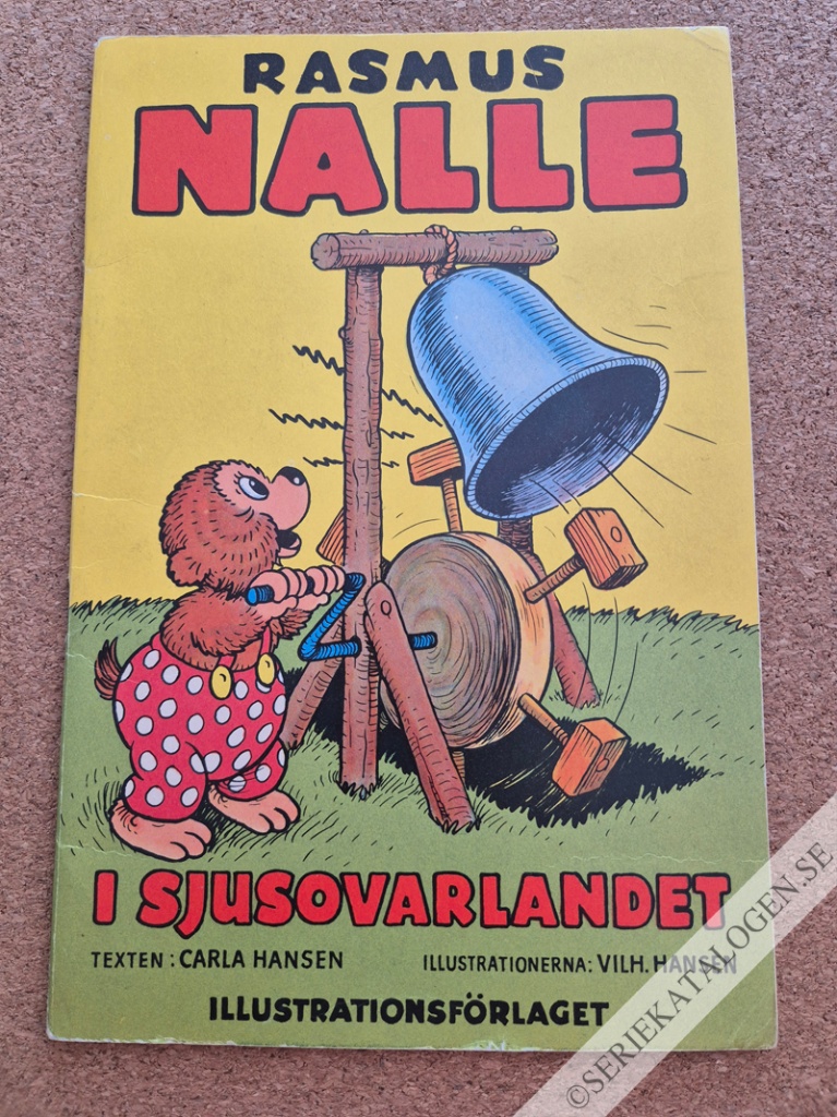 Framsida på Rasmus Nalle #(7) - Rasmus Nalle i sjusovarlandet (1956)