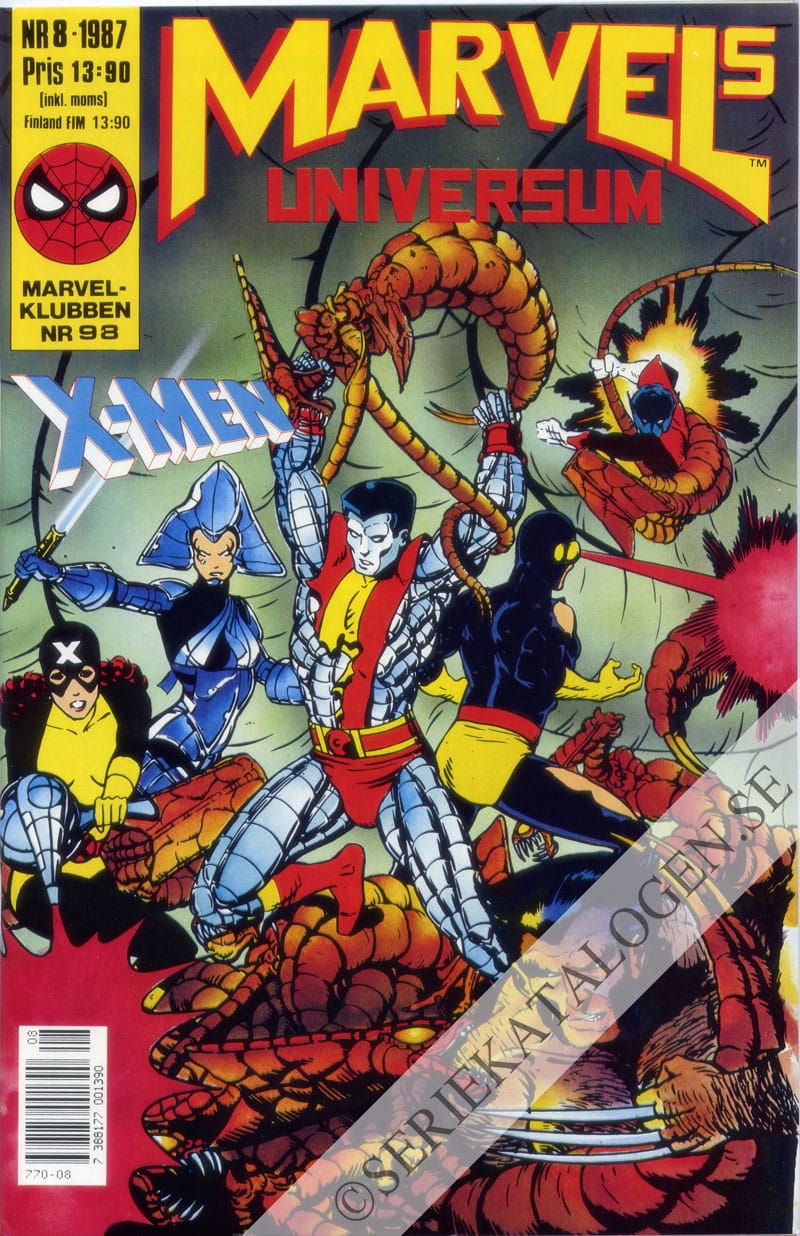 Framsida på Marvels universum X-Men (1987)